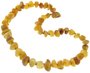 Light amber stone beads